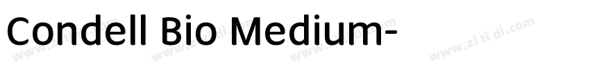 Condell Bio Medium字体转换
